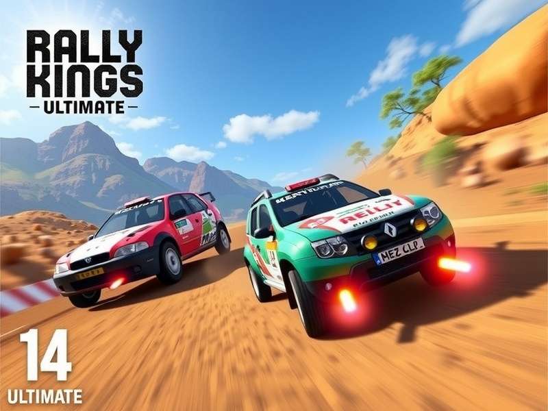 Rally Kings Ultimate Official Cover Art with Indian Rally Tracks and Cars